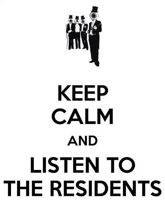 A residents themed 'keep calm and carry on' themed poster.